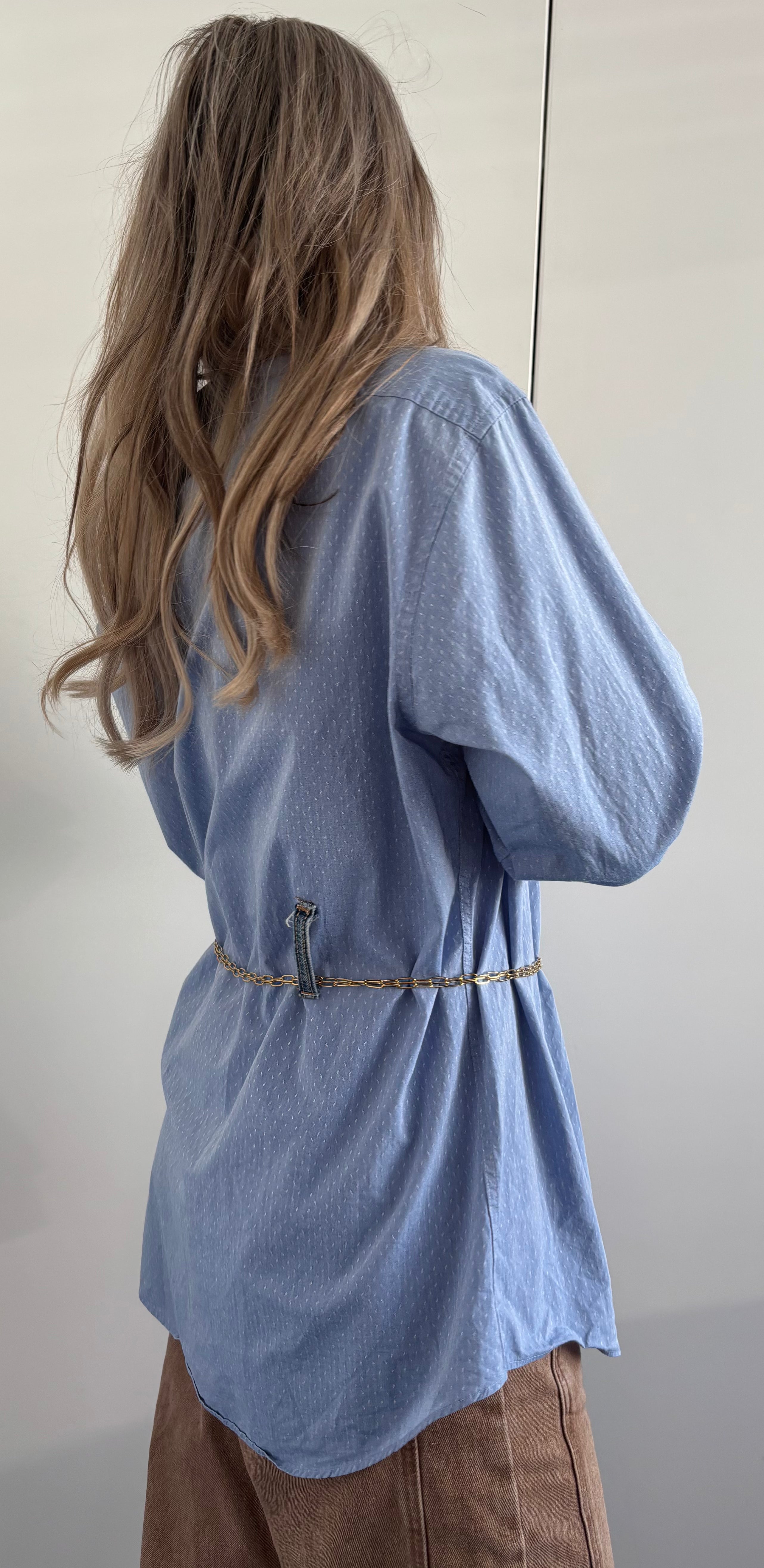 Blouse | B L U E  | denim details