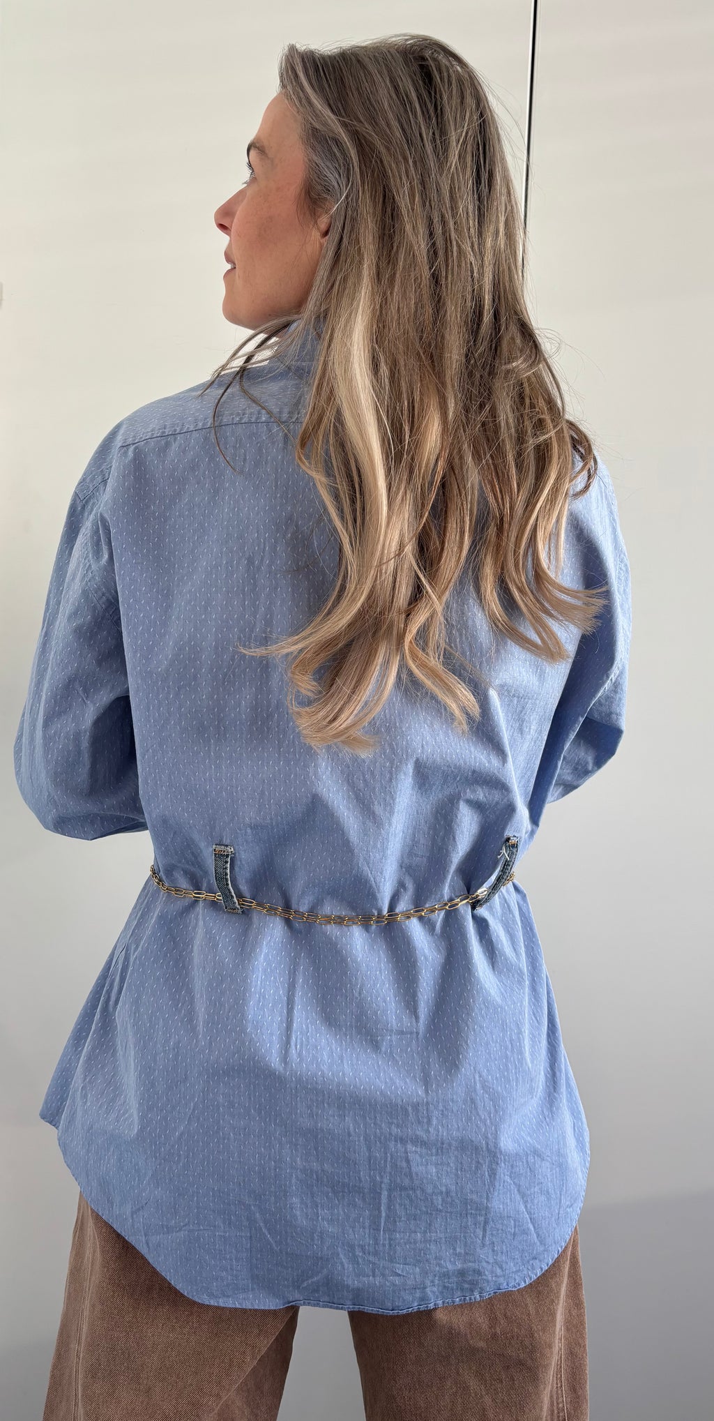 Blouse | B L U E  | denim details