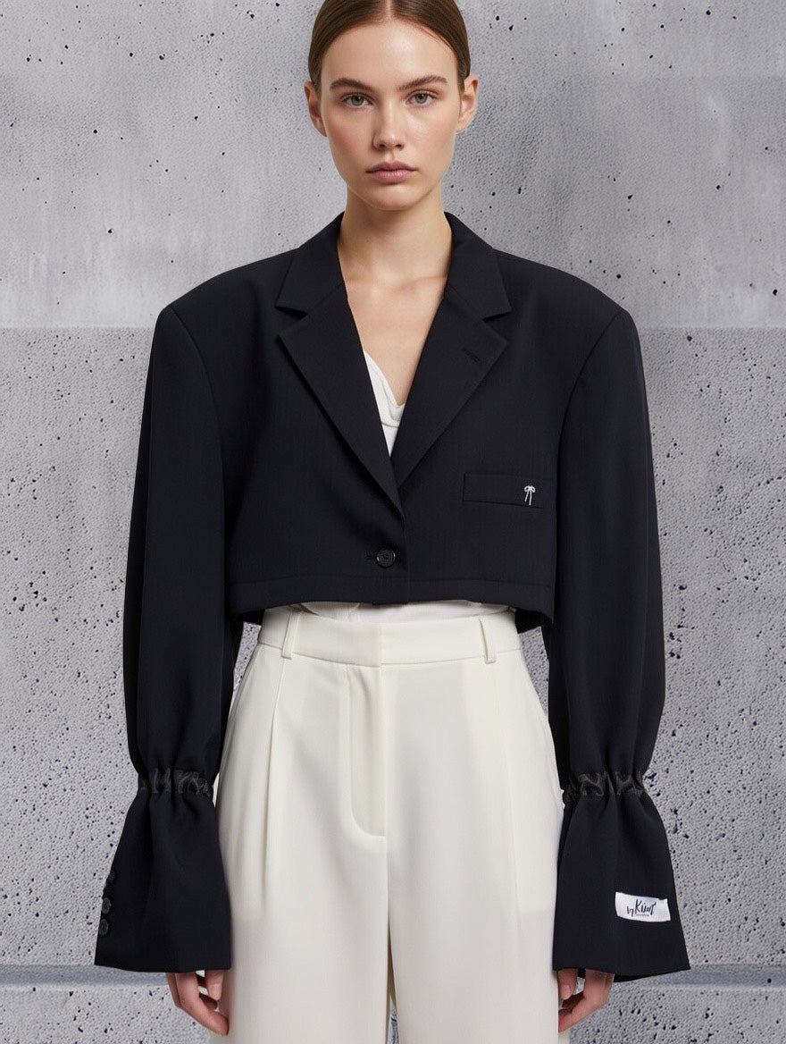 Blazer | C R O P navy* |